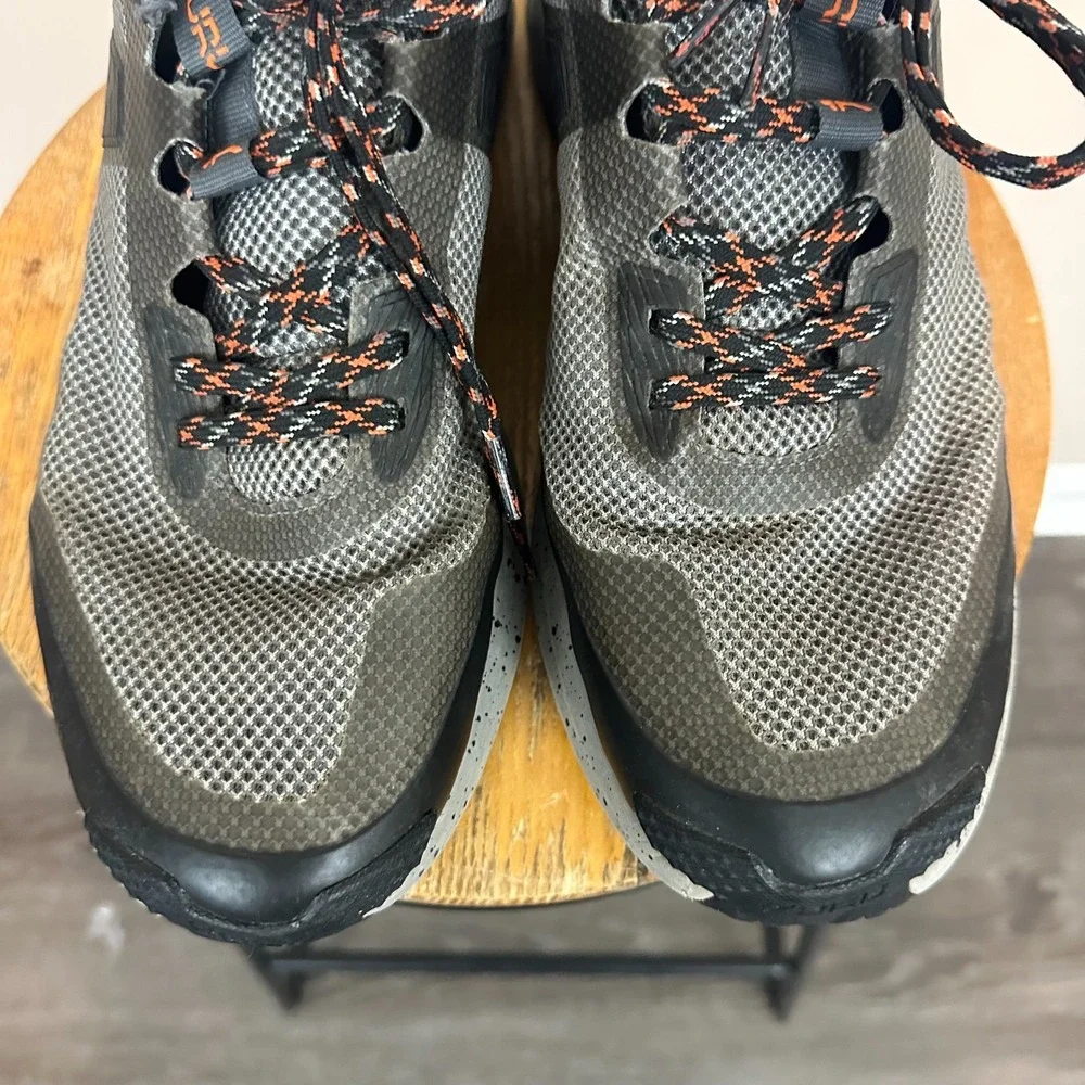 Kuru Atom Trail 103302120 Mens US 12 M Trail Running Shoes Gray Orange Sneakers